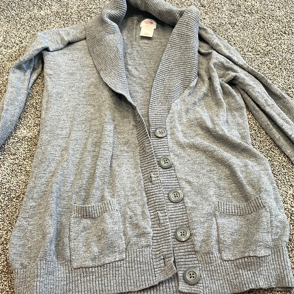 Gray cardigan